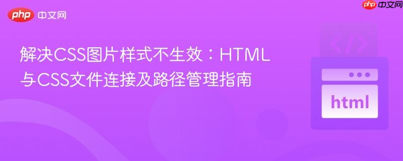 解决CSS图片样式不生效:HTML与CSS文件连接及路径管理指南