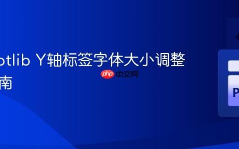 Matplotlib Y轴标签字体大小调整实用指南