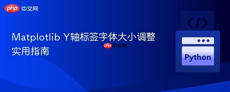 Matplotlib Y轴标签字体大小调整实用指南