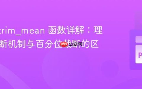 SciPy trim_mean 函数详解：理解其截断机制与百分位截断的区别