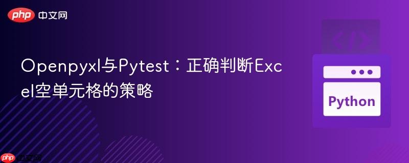 Openpyxl与Pytest:正确判断Excel空单元格的策略