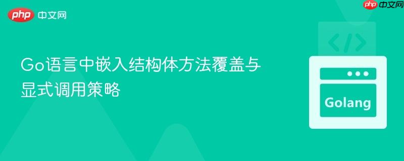 Go语言中嵌入结构体方法覆盖与显式调用策略