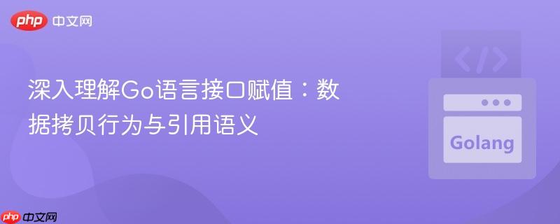 深入理解go语言接口赋值:数据拷贝行为与引用语义