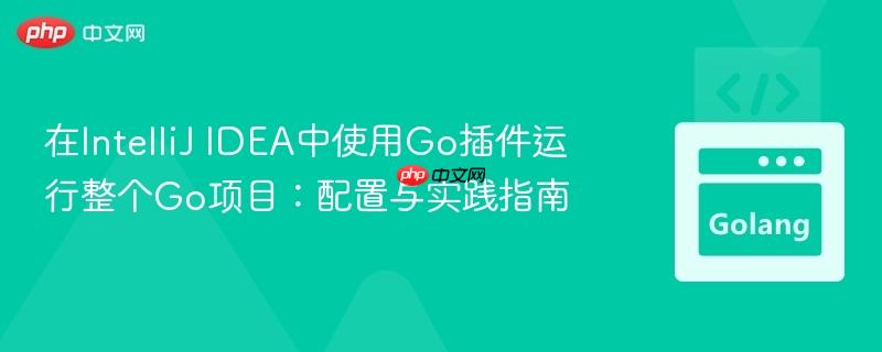 在IntelliJ IDEA中使用Go插件运行整个Go项目：配置与实践指南