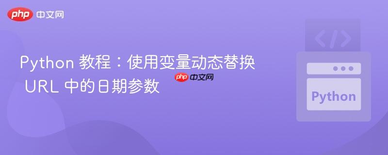 python 教程:使用变量动态替换 url 中的日期参数