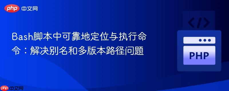 Bash脚本中可靠地定位与执行命令:解决别名和多版本路径问题