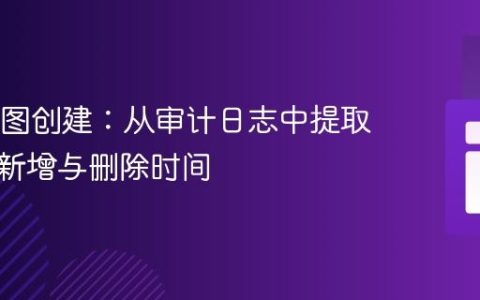 SQL视图创建：从审计日志中提取订阅者新增与删除时间