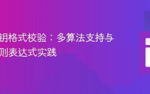 SSH公钥格式校验：多算法支持与健壮正则表达式实践