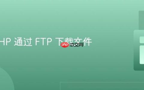 使用 PHP 通过 FTP 下载文件