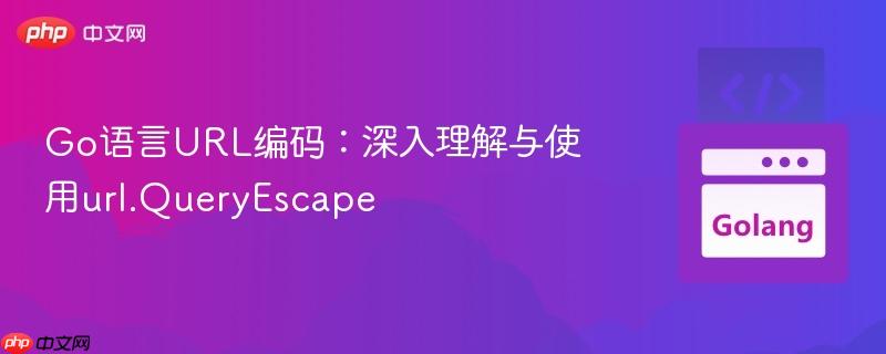 Go语言URL编码:深入理解与使用url.QueryEscape