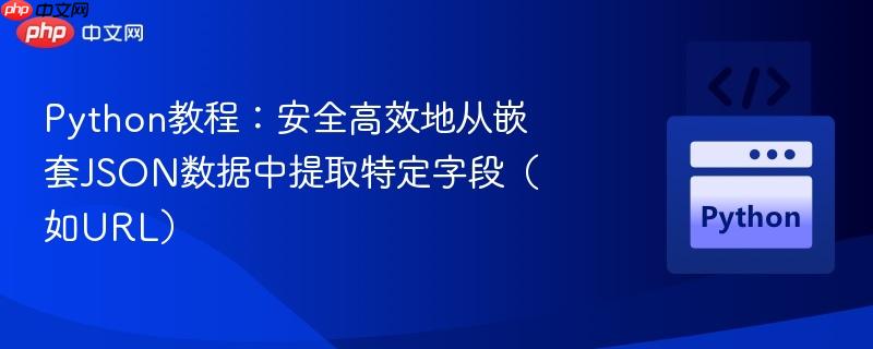 Python教程:安全高效地从嵌套JSON数据中提取特定字段(如URL)