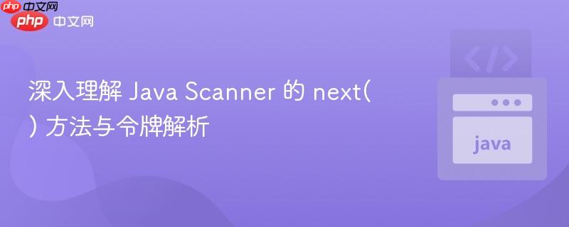 深入理解 java scanner 的 next() 方法与令牌解析