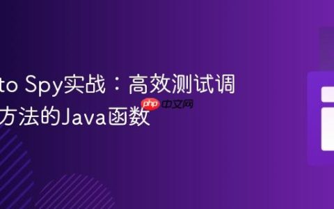 Mockito Spy实战：高效测试调用内部方法的Java函数