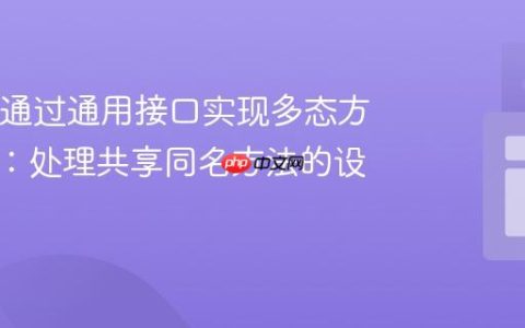 Java中通过通用接口实现多态方法调用：处理共享同名方法的设计模式