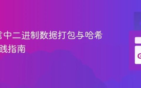 Go语言中二进制数据打包与哈希校验实践指南