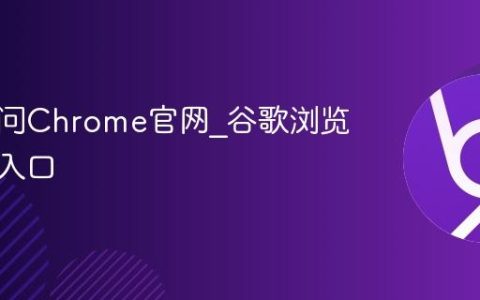 在线访问Chrome官网_谷歌浏览器官方入口