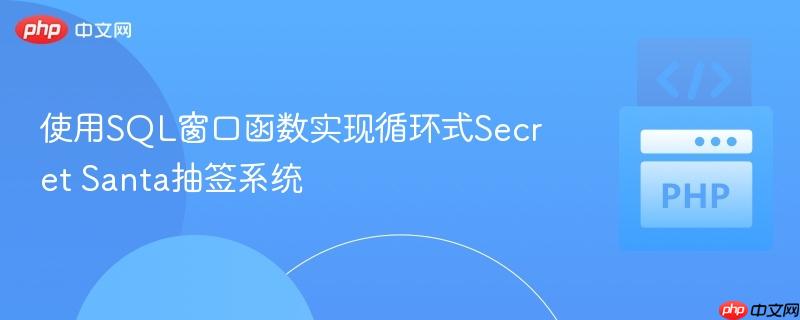 使用SQL窗口函数实现循环式Secret Santa抽签系统