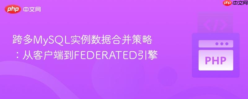 跨多mysql实例数据合并策略:从客户端到federated引擎
