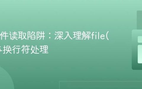 PHP文件读取陷阱：深入理解file()函数与换行符处理