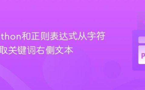 使用Python和正则表达式从字符串中提取关键词右侧文本