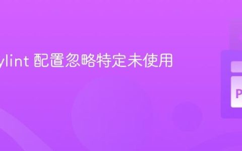 使用 Pylint 配置忽略特定未使用的参数