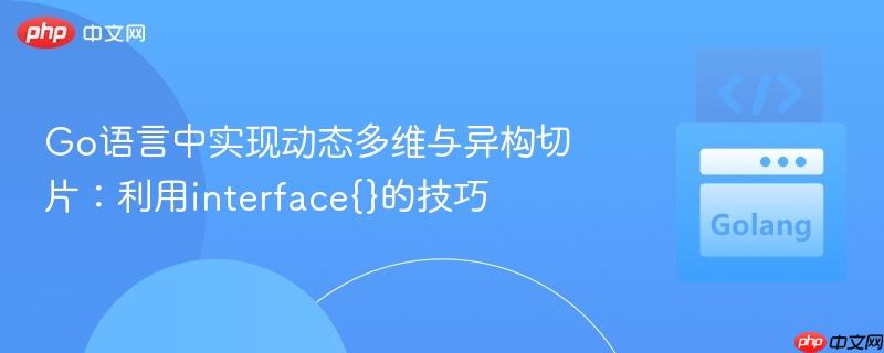 Go语言中实现动态多维与异构切片：利用interface{}的技巧