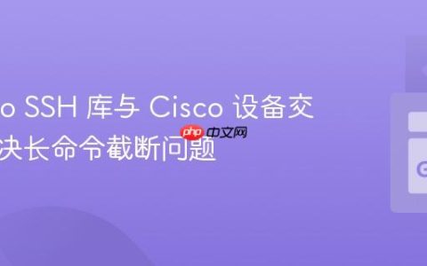使用 Go SSH 库与 Cisco 设备交互：解决长命令截断问题