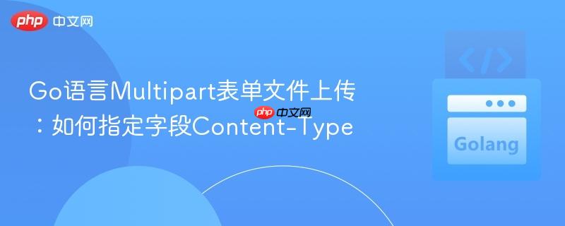 Go语言Multipart表单文件上传:如何指定字段Content-Type