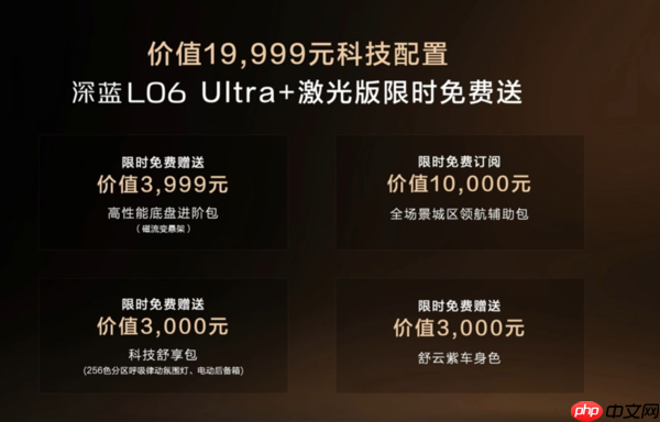 深蓝L06正式上市 限时权益价13.29万起 多项配置免费送