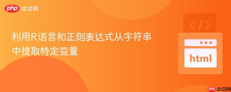 利用r语言和正则表达式从字符串中提取特定变量