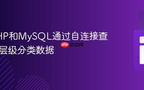 使用PHP和MySQL通过自连接查询显示层级分类数据