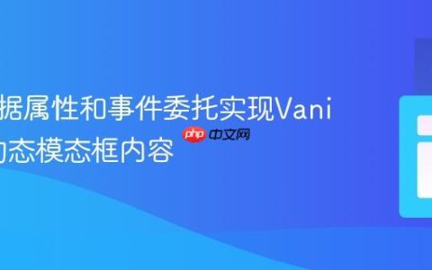 通过数据属性和事件委托实现Vanilla JS动态模态框内容