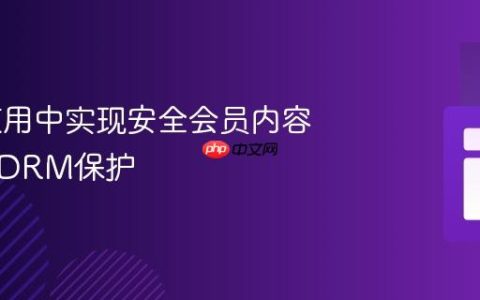 Web应用中实现安全会员内容访问与DRM保护