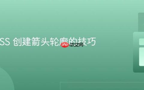 使用 CSS 创建箭头轮廓的技巧