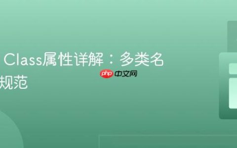 HTML Class属性详解：多类名与命名规范