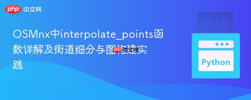 OSMnx中interpolate_points函数详解及街道细分与图构建实践