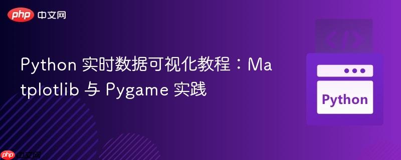 python 实时数据可视化教程:matplotlib 与 pygame 实践