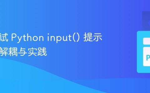 优雅测试 Python input() 提示信息：解耦与实践