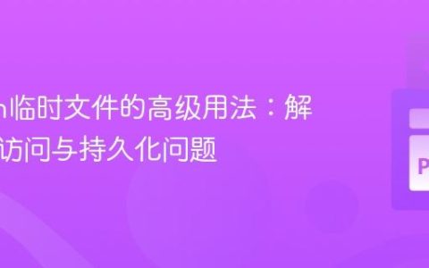 Python临时文件的高级用法：解决外部访问与持久化问题