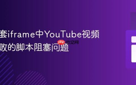 解决嵌套iframe中YouTube视频嵌入失败的脚本阻塞问题