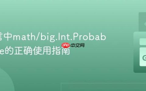 Go语言中math/big.Int.ProbablyPrime的正确使用指南