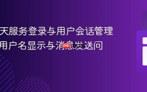 PHP聊天服务登录与用户会话管理：解决用户名显示与消息发送问题