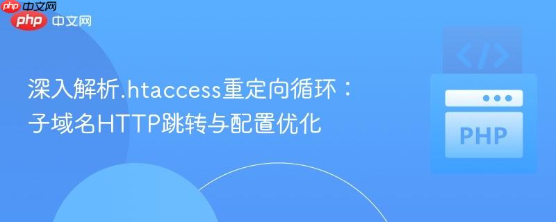 深入解析.htaccess重定向循环:子域名HTTP跳转与配置优化