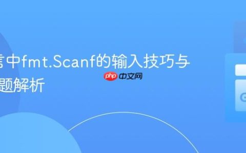 Go语言中fmt.Scanf的输入技巧与常见问题解析