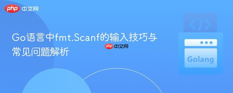 Go语言中fmt.Scanf的输入技巧与常见问题解析