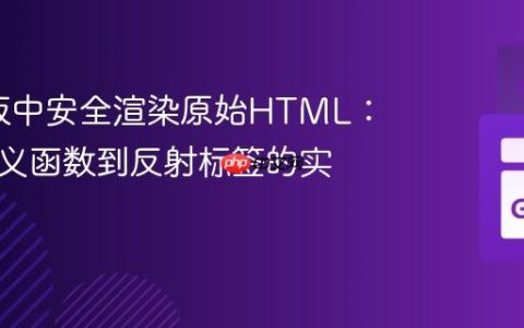 Go模板中安全渲染原始HTML：从自定义函数到反射标签的实践指南