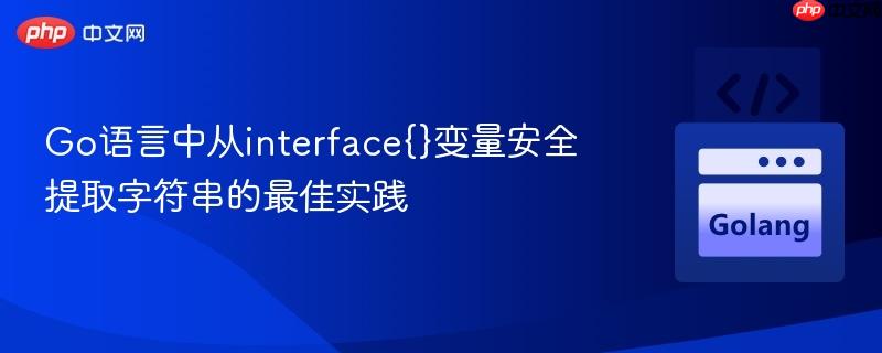 Go语言中从interface{}变量安全提取字符串的最佳实践