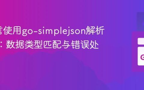 Go语言使用go-simplejson解析JSON：数据类型匹配与错误处理实践