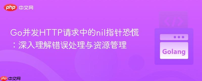 Go并发HTTP请求中的nil指针恐慌：深入理解错误处理与资源管理