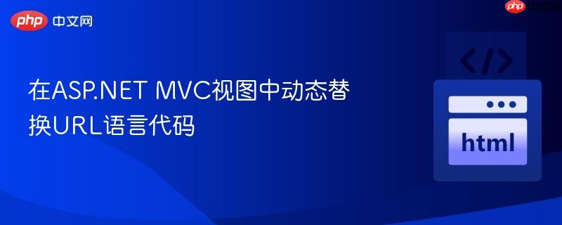在asp.net mvc视图中动态替换url语言代码